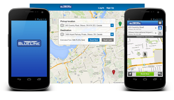 Phone app mobile map