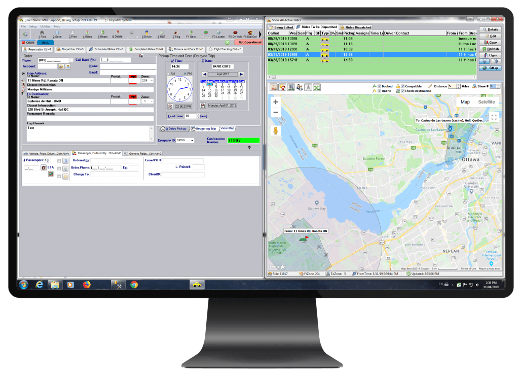 taxi cab dispatch software